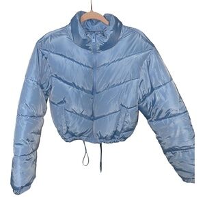 Blue Charlotte Russe Puffer Coat